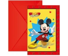 „Disney Mickey Jump Into Fun“ vakarėlio kvietimų rinkinys, 6 vnt. FSC