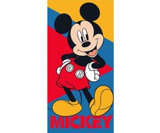 Disney Mickey Pose vonios rankšluostis, paplūdimio rankšluostis 70x140cm (greitai džiūstantis)