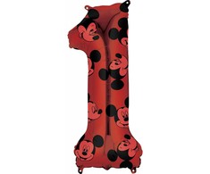 Disney Mickey Raudona f√≥lia lufi 1-es 66 cm