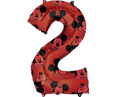 Disney Mickey Raudona f√≥lia lufi 2-es 66 cm