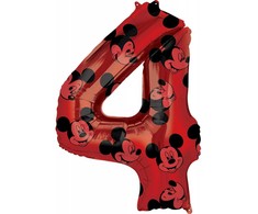 Disney Mickey Raudona f√≥lia lufi 4-es 66 cm