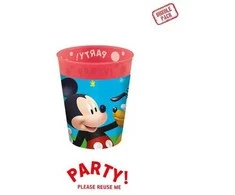 Disney Mickey Rock the House mikro plastikinių puodelių rinkinys, 4 vnt., po 250 ml