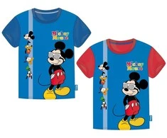 Disney Mickey Summer vaikiški trumpi marškinėliai, 2-6 metų vaikams