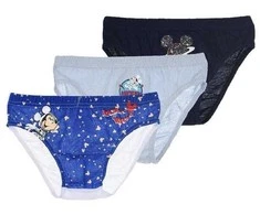 Disney Mickey vaikiški apatiniai, kelnaitės, 3 vnt. pakuotėje