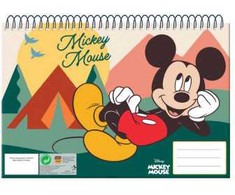 Disney Mikio gamtos spiralinis eskizų sąsiuvinis, A/4, 30 lapų