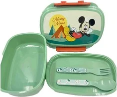Disney Mikio gamtos sumuštinių dėžutė + stalo įrankių rinkinys
