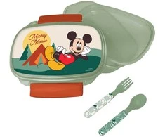 Disney Mikio gamtos sumuštinių dėžutė + stalo įrankių rinkinys