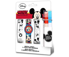 Disney Mikio ir linksmybių skaitmeninis laikrodis + spalvotas laikrodžio dirželis