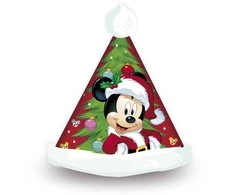 Kalėdų tėvo kepurė Mickey Mouse Happy smiles Vaikiškas 37 cm