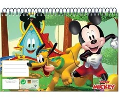 Disney Mikio linksmybių spiralės formos eskizų sąsiuvinis, A4, 30 lapų