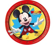 Disney Mikio paveikslėlis „Jump Into Fun“ 8 vnt. popierinės lėkštutės, 20 cm, FSC