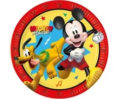 Disney Mikio paveikslėlis „Jump Into Fun“ 8 vnt. popierinės lėkštutės, 23 cm, FSC