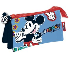 Disney Mikio pieštukų dėklas su 3 skyriais, 21 cm