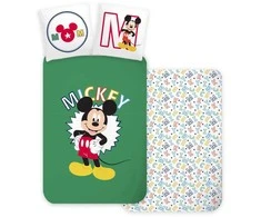 Disney Mikio raidės vaikiška patalynės užvalkalas 100√π135 cm, 40√π60 cm