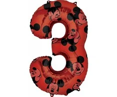 Disney Mikio Raudonasis f√≥lia lufi 3-as 66 cm