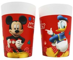 Disney Mikio žaismingas plastikinių puodelių 2 dalių rinkinys 230 ml