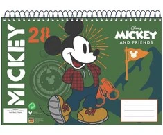 Disney Mikio žygis, A/4 spiralinis eskizų sąsiuvinis, 30 lapų