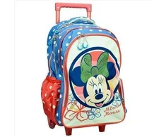 Disney Minnie Boho mokyklinė kuprinė su ratukais, 46 cm