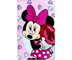 Disney Minnie Bonbon Hearts rankšluostis, veido rankšluostis, rankšluostis 30x50cm