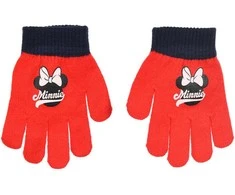 Kepurė Disney Minnie Bow raudonos vaikiškos pirštinės