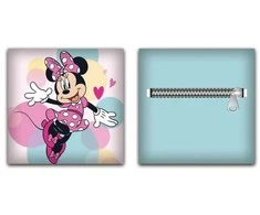 Disney Minnie Bubble dekoratyvinė pagalvėlė su nuimamu užvalkalu, 35x35 cm, veliūras