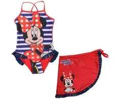„Disney Minnie Chic“ vaikiškas maudymosi kostiumėlio ir sarongo komplektas 3-8 metų vaikams