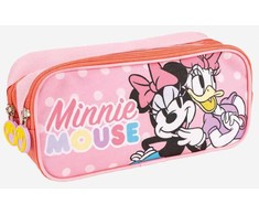 Disney Minnie Daisy dviejų skyrių pieštukų dėklas, 22,5 cm