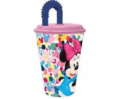 Disney Minnie Feel Good šiaudinis puodelis, plastikinis, 430 ml
