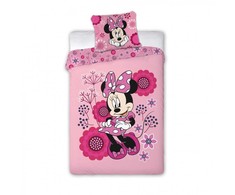 „Disney Minnie Flowers“ patalynės užvalkalas, 140–200 cm, 63–63 cm mikropluošto