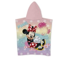 Disney Minnie Happy Days paplūdimio rankšluostis pončas 55x110 cm (greitai džiūstantis)