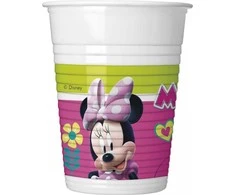 Disney Minnie Happy Helpers plastikinių puodelių rinkinys, 8 vnt., 200 ml