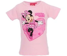 Disney Minnie Heart vaikiški trumpi marškinėliai, palaidinė, 3-8 metų