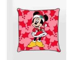 Disney Minnie Holly kalėdinis dekoratyvinis pagalvės užvalkalas 40x40 cm aksomas