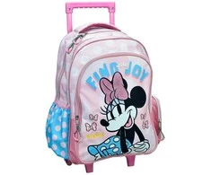 Disney Minnie Joy mokyklinis krepšys su ratukais, 46 cm