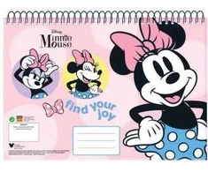 Disney Minnie Joy spiralinis eskizų sąsiuvinis A/4, 30 lapų