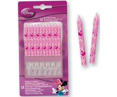 Disney Minnie Junior gimtadienio žvakė, 12 žvakių rinkinys