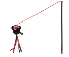 žaislas katėms Minnie Mouse Juoda 100 % poliesteris