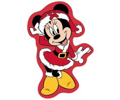 Disney Minnie Kalėdinė 3D dekoratyvinė pagalvėlė 35 cm aksominė