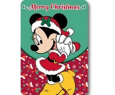 Disney Minnie Kalėdinė Poliarinė Antklodė 100x140cm