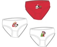 Disney Minnie Kalėdiniai vaikiški apatiniai, kelnaitės (3 vnt./pakuotė)