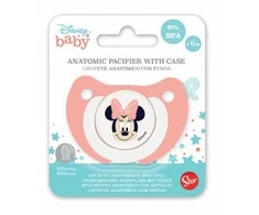 Disney Minnie kūdikio čiulptukas ir čiulptukas su dėklu