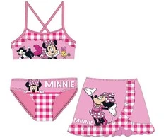 Disney Minnie languotas vaikiškas bikiniuko ir sijono komplektas 4-10 metų