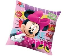 Disney Minnie LED šviečianti pagalvėlė, dekoratyvinė pagalvėlė 40x40 cm