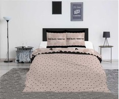 „Disney Minnie Love Nights“ dvigulė antklodės užvalkalas, 240–220 cm, 65 x 65 cm