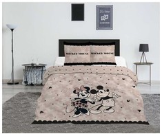 „Disney Minnie Love Nights“ dvigulė antklodės užvalkalas, 240–220 cm, 65 x 65 cm