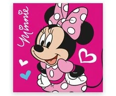 Disney Minnie Love rankšluostis, veido šluostė, rankšluostis 30x30cm