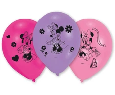 „Disney Minnie“ madingų balionų pakuotė, 10 vnt. pakuotėje, 10 colių (25,4 cm)
