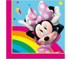 „Disney Minnie Makes Me Smile“ servetėlių pakuotė, 20 vnt., 33 x 33 cm, FSC