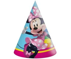 Disney Minnie Makes Me Smile vakarėlių kepuraitė, bicorn, 6 vnt. FSC