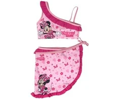 Disney Minnie mielas vaikiškas bikini ir sarongo komplektas 4-10 metų
